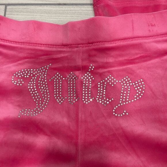 NWT juicy couture hot pink track suit size large Bedazzled butt and back - Picture 3 of 13